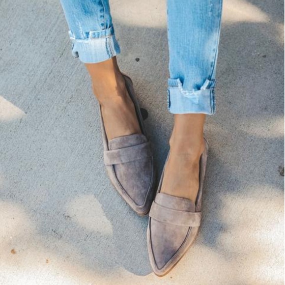 Grey Suede Slip-On Loafer - Picture 2 of 4